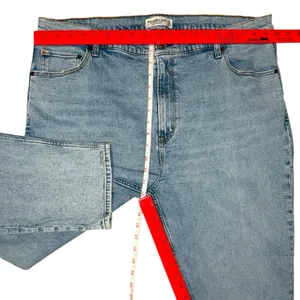 Abercrombie & Fitch The 90s Slim Straight Ultra High Rise Jeans Size 35/20 R‎ thumbnail 9