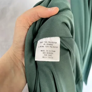 Birdy Grey maxi green formal‎ dress padded women's size XS open back side slit thumbnail 9