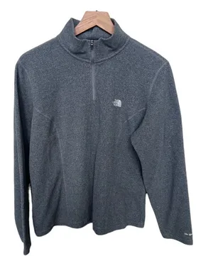 The North Face TKA 100 Glacier 1/4 Zip Fleece Pullover Heather Grey Size XL thumbnail 1