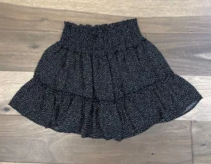 Altar’d State Flowy Skirt Black White Polka Dot Size L thumbnail 1