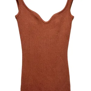 Beige‎ Botany Maxi Dress Ribbed Knit Bodycon Small Rust Orange thumbnail 3