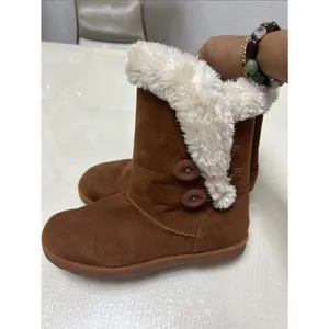 Calistoga Women’s Brown Faux Fur Winter Boots Cozy Warm Casual thumbnail 4