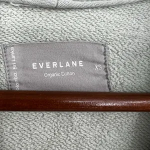 Everlane sage green The Organic Cotton Varsity Cardigan sweater front button XS thumbnail 3