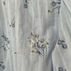 A.n.a. NWT Floral Puff Sleeve Blouse Top Romantic Blue Lavender Prairie ~ Size S thumbnail 12