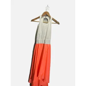 Hutch Hi-Low Dress Womens Small White‎ Coral Open Back Colorblock Summer Wedding thumbnail 2