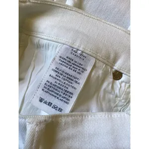 True Religion Cora Mid Rise Straight Distressed White Jeans Womens 28 Raw Hem thumbnail 6