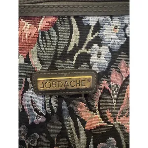 Vintage Jordache Floral Tapestry Suit CarryOn Luggage Overnight Travel Bag thumbnail 5