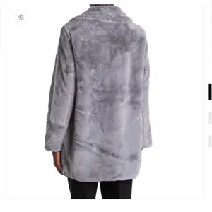 Sam Edelman Plush Teddy Coat in Light Gray thumbnail 3