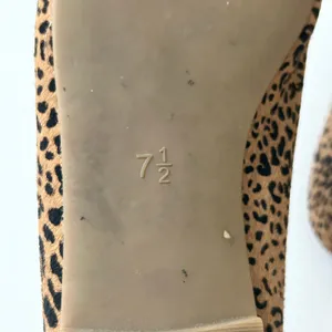 Madewell The Cory Ballet Flats Leopard Calf Hair Animal Print Size 7.5 thumbnail 8