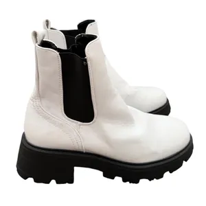 Topshop White Chunky Chelsea Boots Lug Sole Platform Ankle Booties Size 40 thumbnail 1