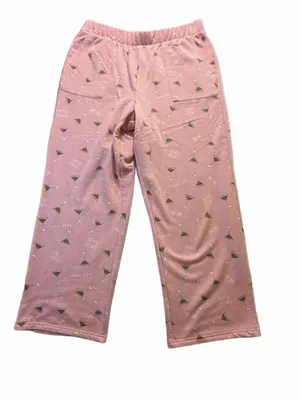 Rae Dunn Pink Martini All Over Print Pajama Lounge Pants Size Large L thumbnail 1