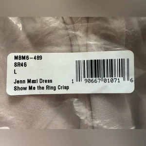 Show Me Your Mumu Jenn Maxi Dress in Cream Show Me‎ the Ring Crisp Size L thumbnail 13