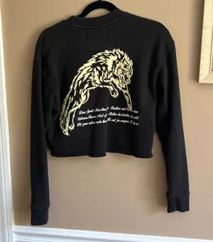 Darc Sport black cropped sweatshirt size s thumbnail 1