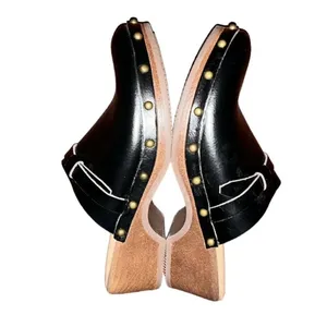 Time And Tru Black Wedge Heels(Size 6) thumbnail 5