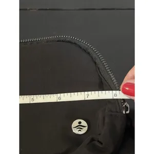HALARA Logo Casual Waist Bag Black Crossbody Belt Bag Nylon Silver Logo NEW thumbnail 7