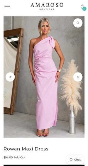 NWT Whyte Valentyne Rowan Maxi Dress - Pink - Size S thumbnail 2