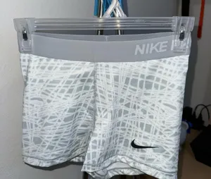 Nike Pro Light Gray Athletic Shorts thumbnail 1