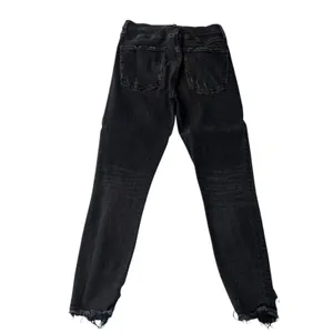 AGOLDE Sophie Crop High Rise‎ Black Denim Raw Hem Skinny Leg Jeans Size 28 thumbnail 5