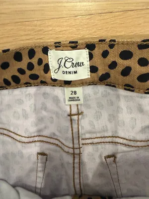 J. Crew Leopard-Print High-Rise Toothpick Jean thumbnail 4