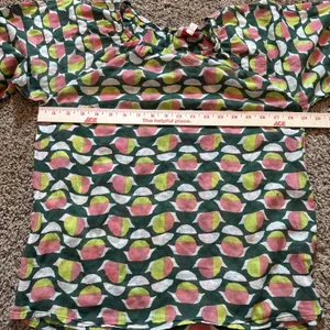 Banjanan Green & Pink Geometric Top House Size Small Anthropology Boho Chic thumbnail 6
