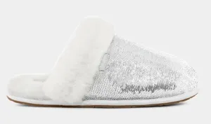 NEW UGG Women Scuffette I Mirror Ball Silver Slippers thumbnail 1