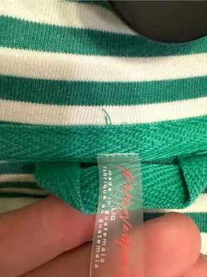 NWOT Free People FP Movement Restoration Yarn Dye Stripe Layer - Green Glow - L thumbnail 12