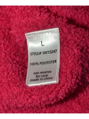 Active USA Ladies Hot Pink Crop Button Up Cardigan Sweater Size L Comfy Casual thumbnail 10