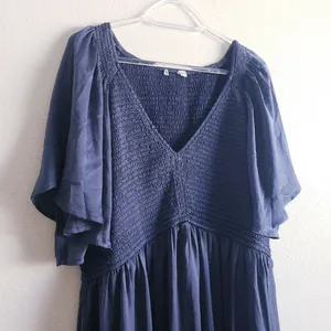 Baltic Born Lovell Smocked Midi Dress Short Sleeve New Without Tags thumbnail 5