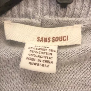 Sans Souci Open Front Ribbed Pocket Cardigan Grey Small‎ thumbnail 3