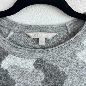 Athleta Undercover‎ Camo Pullover Sweater in CYA Grey thumbnail 4
