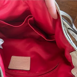 Vtg Coach Poppy Avery hobo/crossbody bag white pebbled leather thumbnail 10