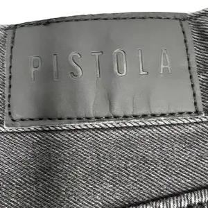 PISTOLA Alexa High Rise Flare‎ Jeans 28" Black Split Hem Goth Grunge Minimalist thumbnail 12