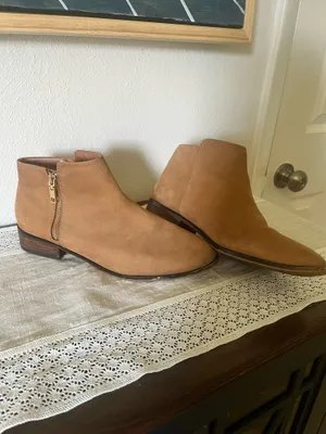 Women's ALDO Julianna Ankle Boots Medium Brown Block Heel Suede Size 11 thumbnail 2