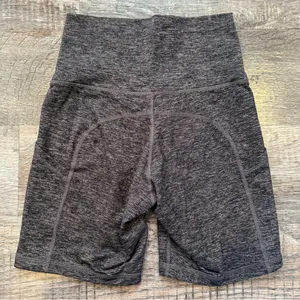 Aerie Offline Purple/Black Biker Shorts With Side Pockets Small Activewear Soft thumbnail 4