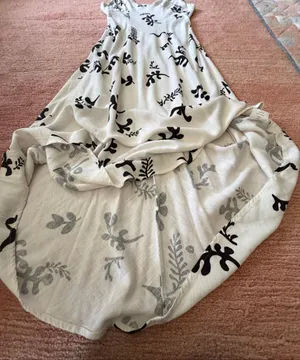 Anthropologie Paper Heart Women’s S Linen Blend Black White Maxi Dress thumbnail 6