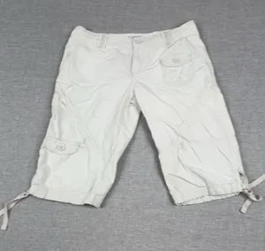 Columbia Capri Pants Womens 6 Beige Nylon Cargo Drawstring Hiking Travel Outdoor thumbnail 1
