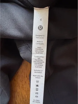 Lululemon Wunder Train High Rise 25” Black Size 4 NWT thumbnail 5