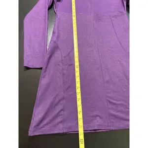 Lola Purple Quarter Zip‎ Activewear Dress Long Sleeve Pockets Womens Large thumbnail 3