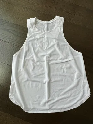 Lululemon white run tank thumbnail 1