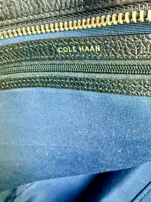Cole Haan Black Pebbled Leather Tote Bag - EUC thumbnail 11