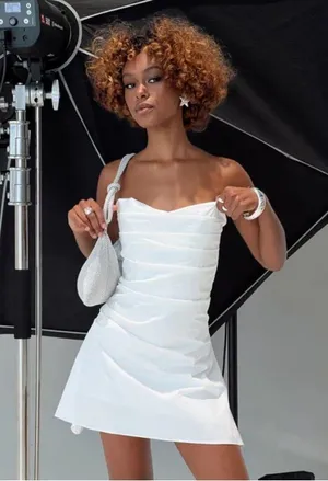 Princess Polly Bradwell Strapless White Mini Dress New! thumbnail 1