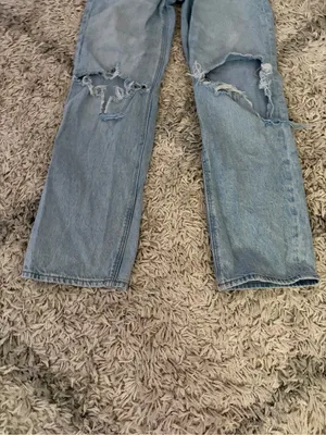 American Eagle Strigid Jeans Women's Size 00 blue distressed thumbnail 4