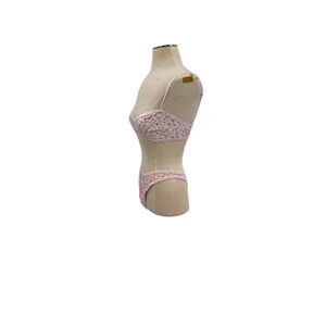 Strawberry Milk Mob Ginger‎ Bread Bikini Set Floral Gingham Pink Size Small thumbnail 6