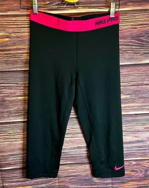 Nike Comfort Pro Women’s Pant Medium Black Mid Rise Fitted. thumbnail 1