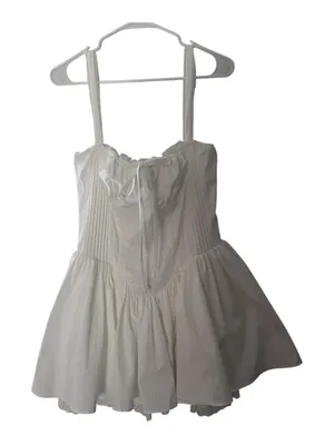 The Vintage Shop Dress Corset Mini Milkmaid Coquette Romantic V13 thumbnail 1