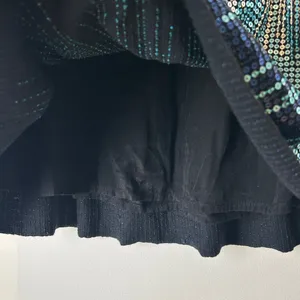 Vintage Free People Sequin Ombre Mini Skirt - Navy, Teal & Silver thumbnail 6