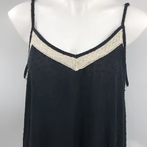 Torrid Size 0 adjustable straps black swing Swiss Dot tank thumbnail 2
