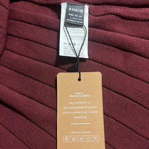 SHEIN Burgundy Ribbed Sweater Dress • L (NWT) thumbnail 6