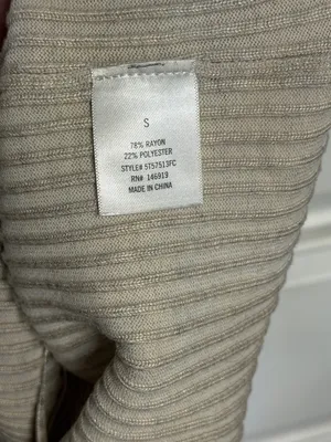 Harper Heritage Ribbed Tie-Front Camisole in Light Taupe thumbnail 3