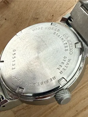 Seiko Very Rare Watch Stainless Steel Bracelet Case White Dial Date Window thumbnail 10